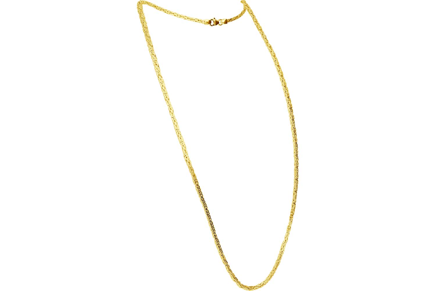 925er Silber Königskette rhodiniert / vergoldet von Piercingline